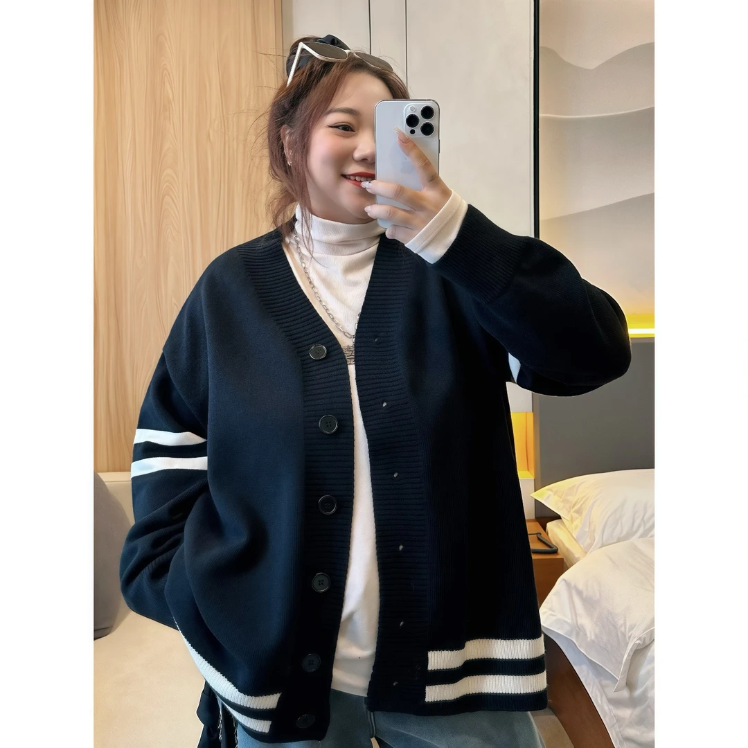 断码捡漏~都市摩登 /温柔慵懒风厚款毛衣开衫11346花契200斤胖mm