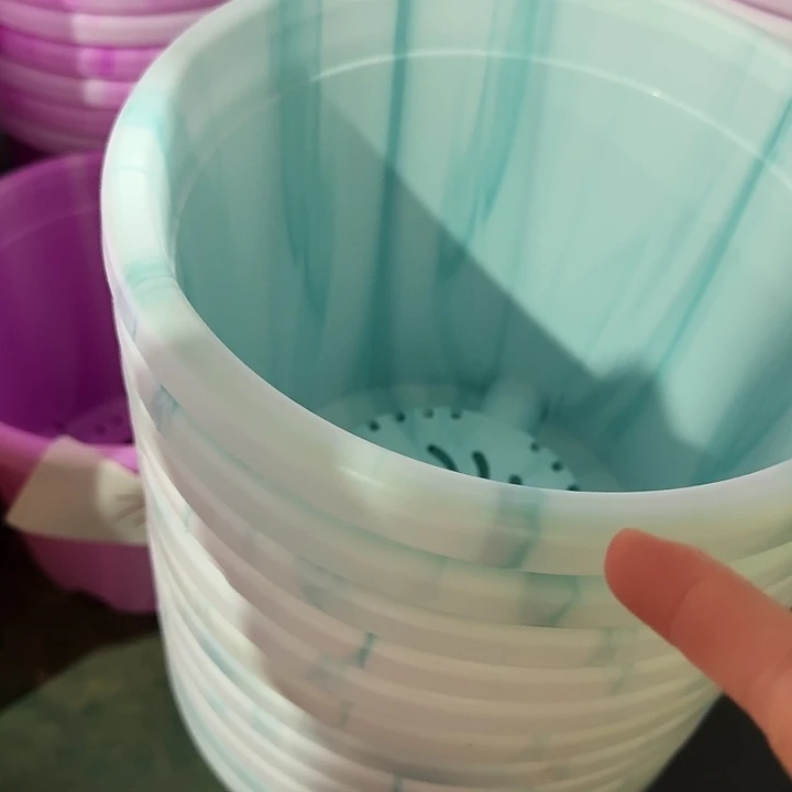 四季4号湖蓝色琉璃无托10个口径25