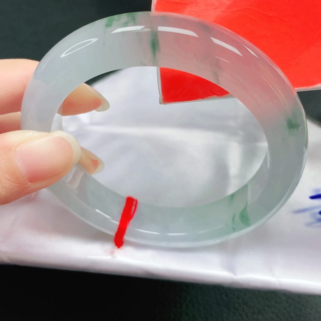 翡翠未镶嵌手镯58圈