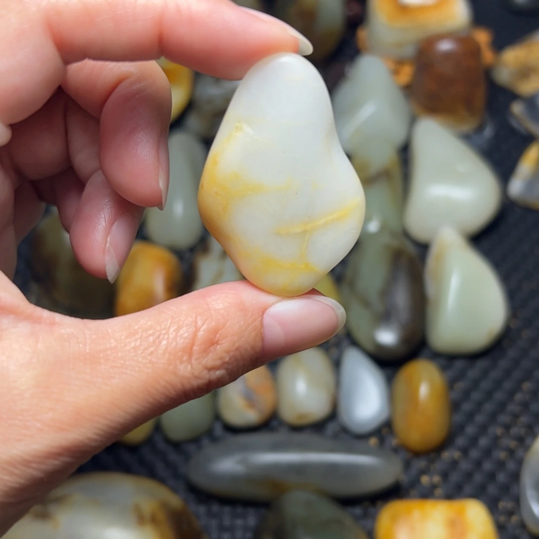 和田玉未镶嵌挂件B87