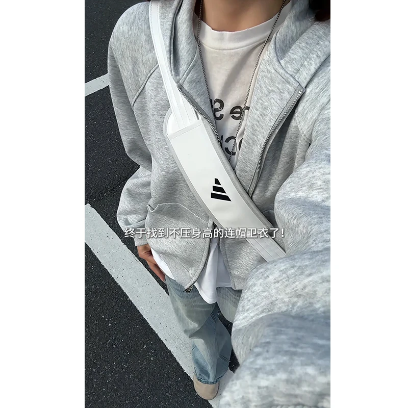 潮牌纯色重磅连帽卫衣春季款上新自由自在潮牌青少年潮流美式外套