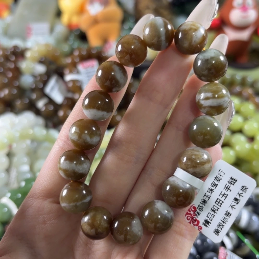 和田玉未镶嵌手链154