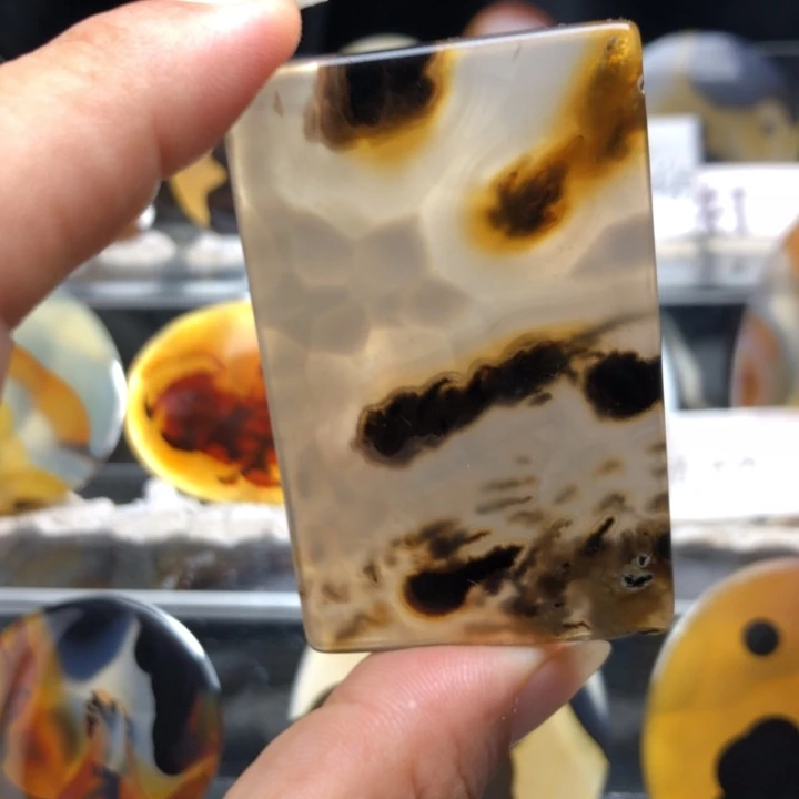 玛瑙/玉髓合金珠宝奇石011有瑕