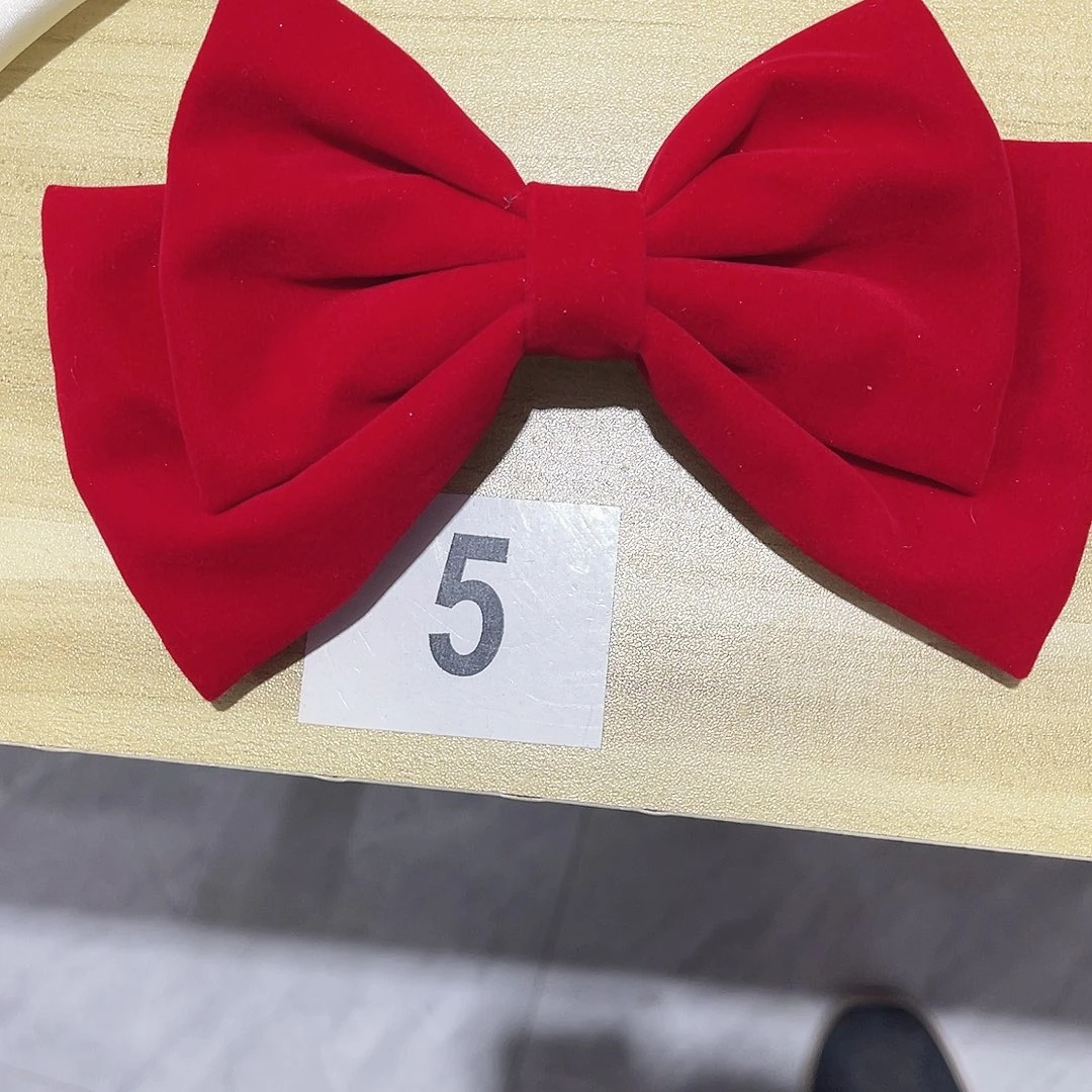 皮质铁合金蝴蝶结发夹