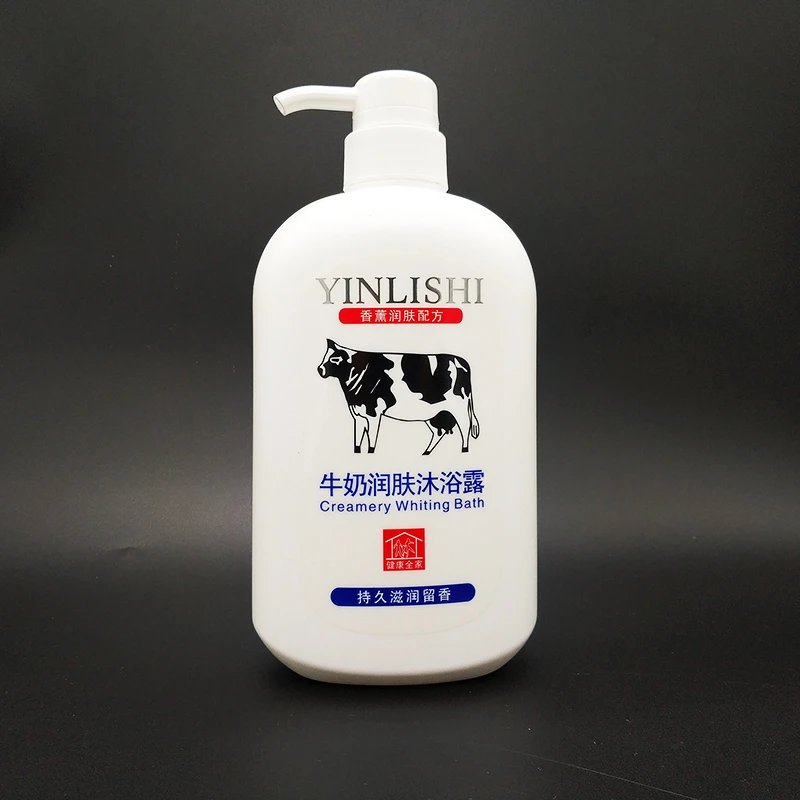 尹丽诗牛奶芦荟沐浴露玫瑰香薰水润保湿清洁持久留香家庭装700ml