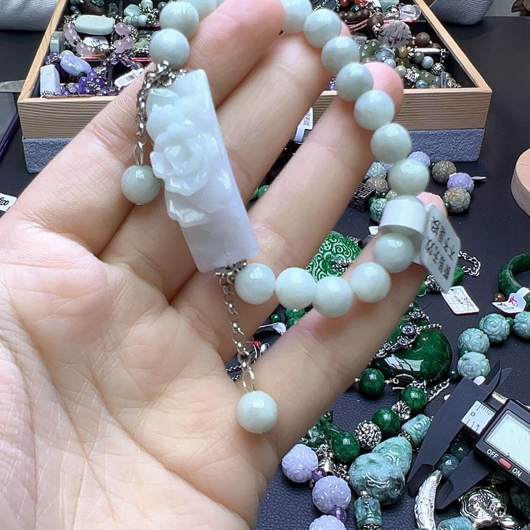 翡翠未镶嵌手链59