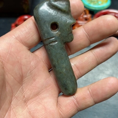 吊坠白玉菩提把件