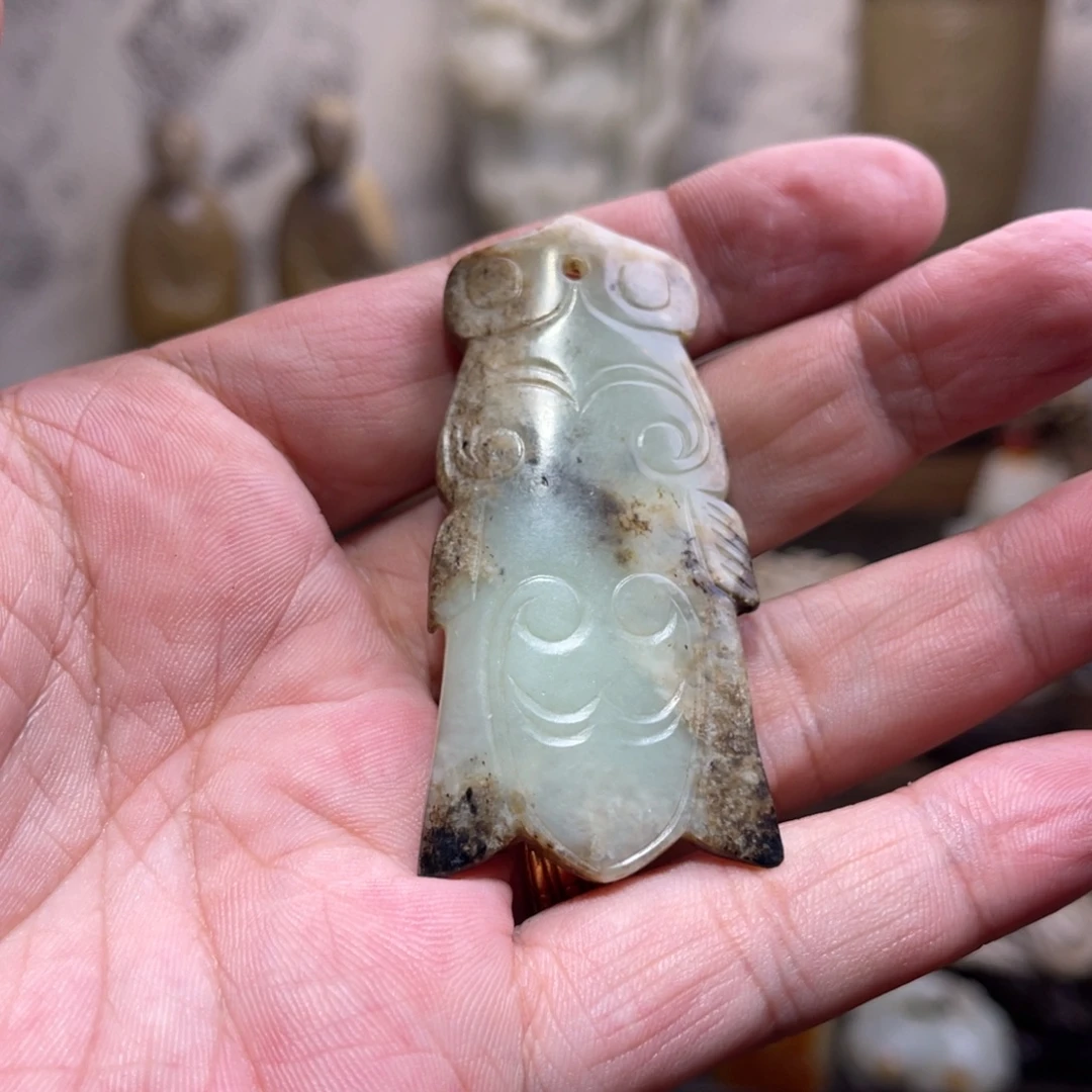 醉***亭未镶嵌和田玉挂件