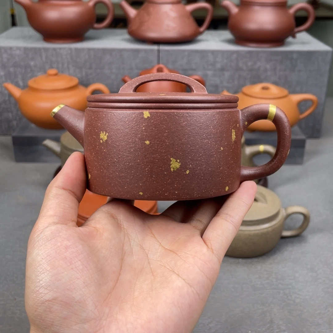 茶壶紫砂全手工汗瓦 底槽清 容量200