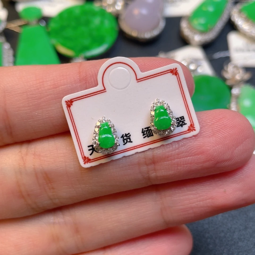 翡翠银S925镶嵌颈饰