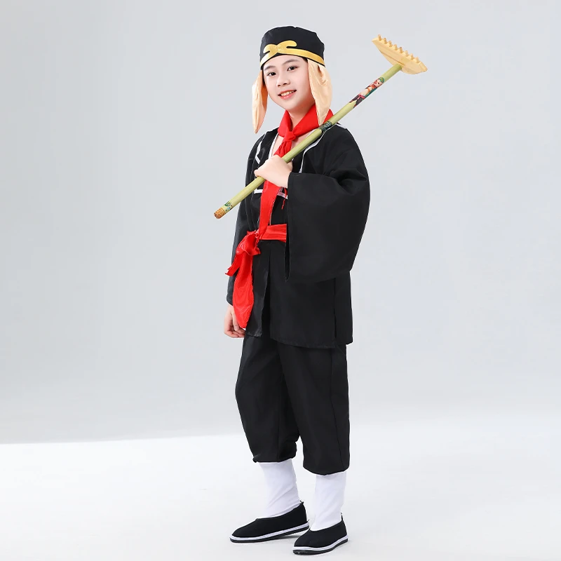 儿童猪八戒演出服西游记八戒角色扮演服装兵器耙子男女猪八戒全套
