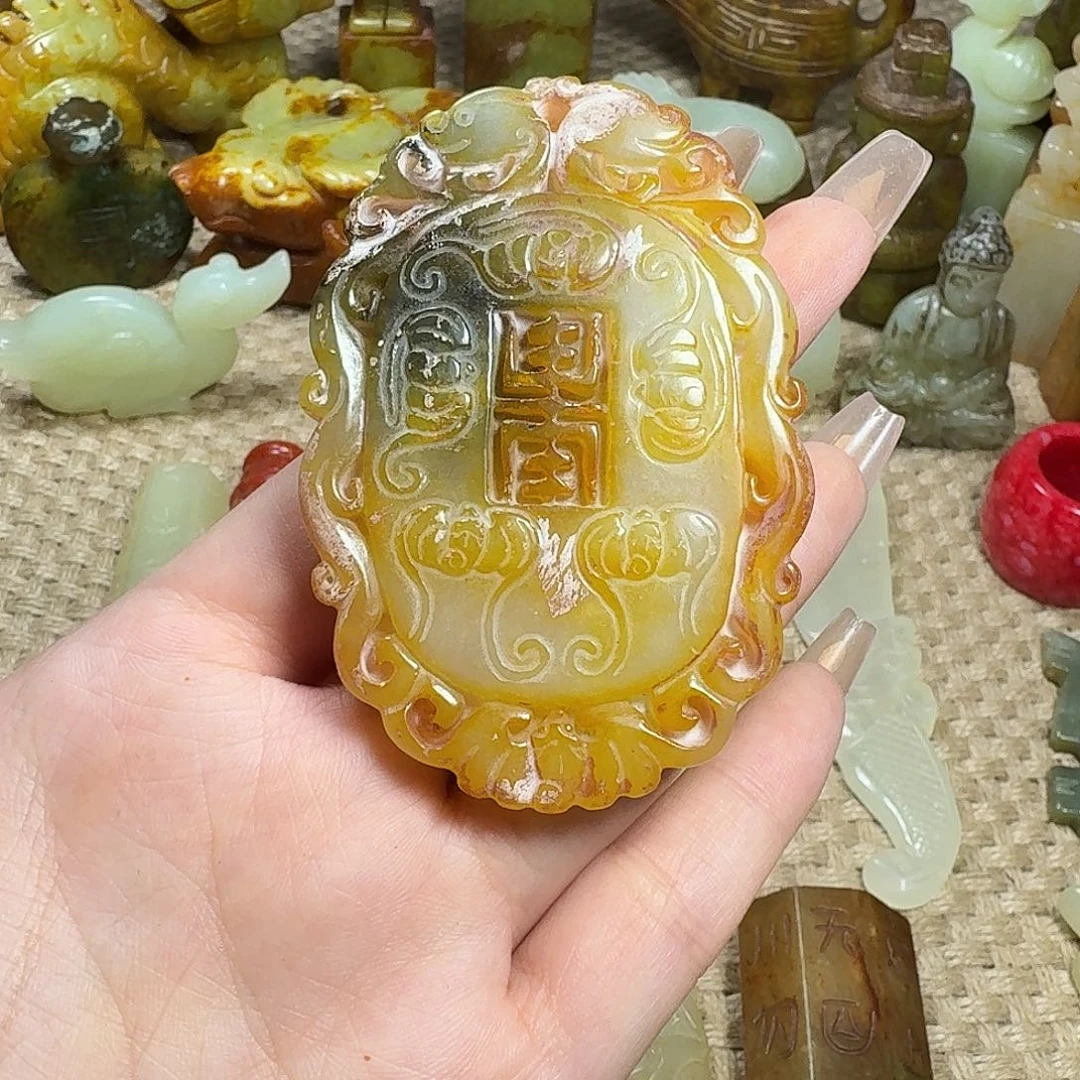 白玉菩提吊坠挂件