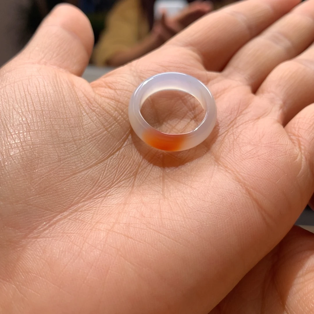 南红玛瑙17圈口冰飘戒圈未镶嵌