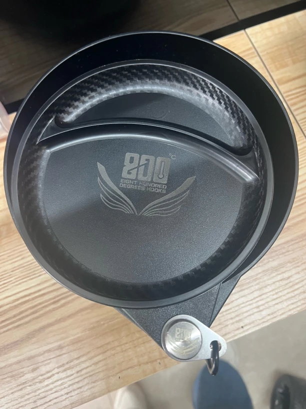 赛纹拉饵盒（21厘米）小盖款拉饵盘钓鱼饵料盒800度饵料盘
