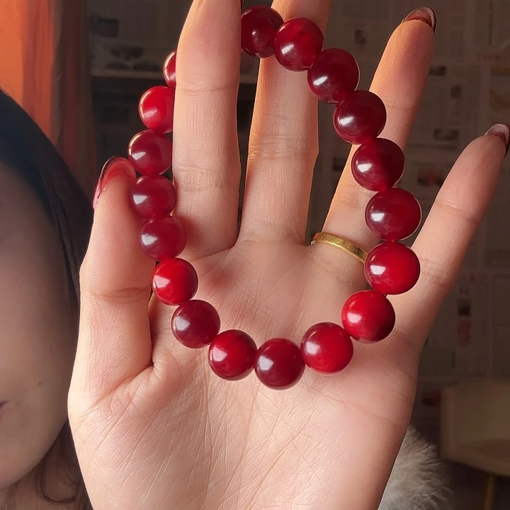 琥珀木1.1小红油血珀手串