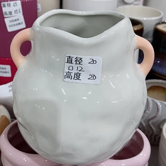 多肉绿植陶瓷花盆9.9包邮，有孔