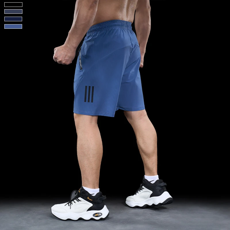 霸道肌肉 2025夏季户外运动健身速干短裤子高弹跑步训练五分短裤
