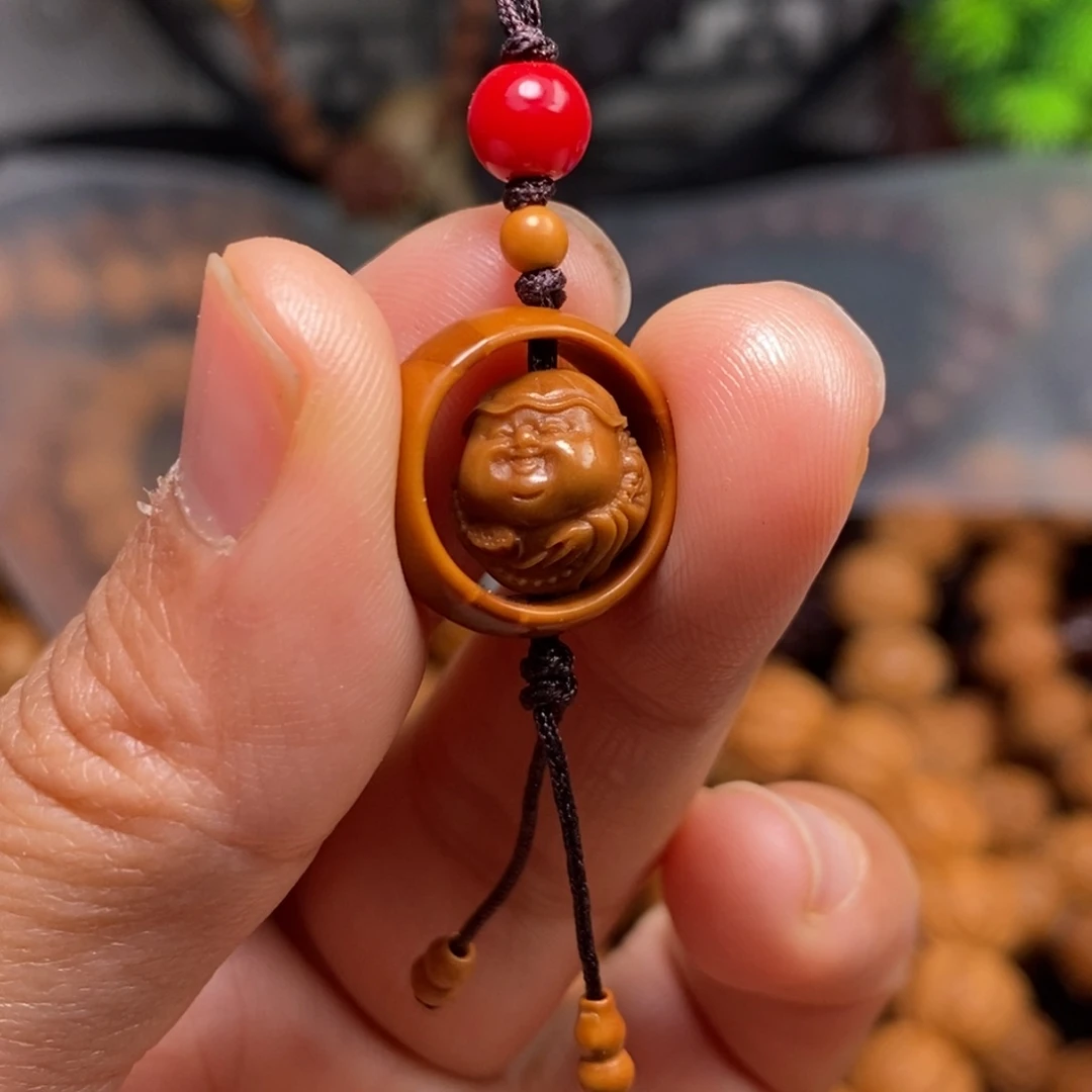 菩提籽类橄榄猴头核桃雕刻手串手链项链吊坠