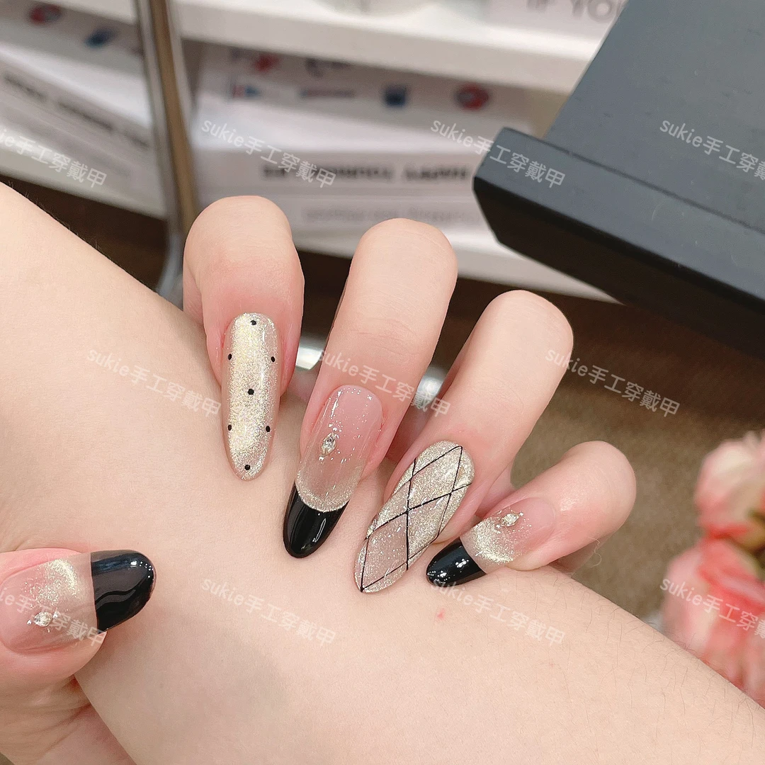 【赫本】夏季高级轻奢设计温柔气质纯欲穿戴甲复古返潮