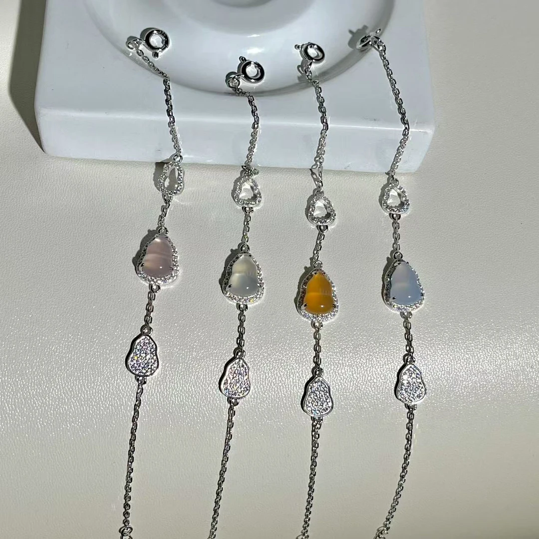 天然玛瑙葫芦戒指/手链不掉色百搭精致设计款多样性发货其中一个