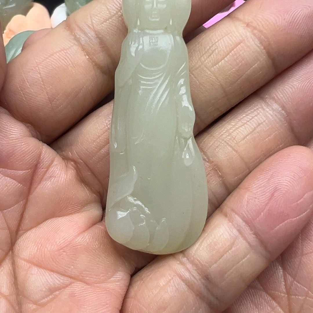 和田玉（糖玉）未镶嵌吊坠(不含链)