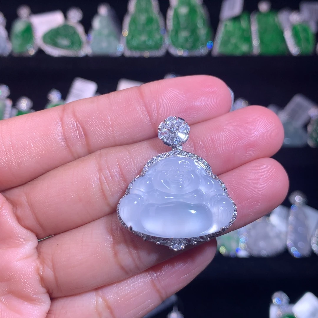 【闪购商品】颈饰银S925镶嵌翡翠