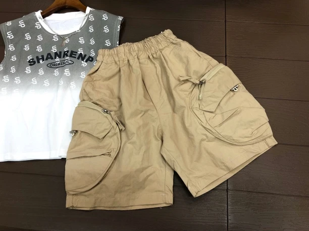 2025夏季新款男童帅气个性街舞风洋气工装裤4-9岁