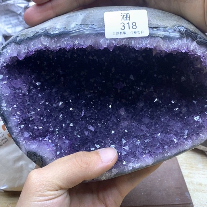 未镶嵌紫晶大型摆件（非配饰）爱***。