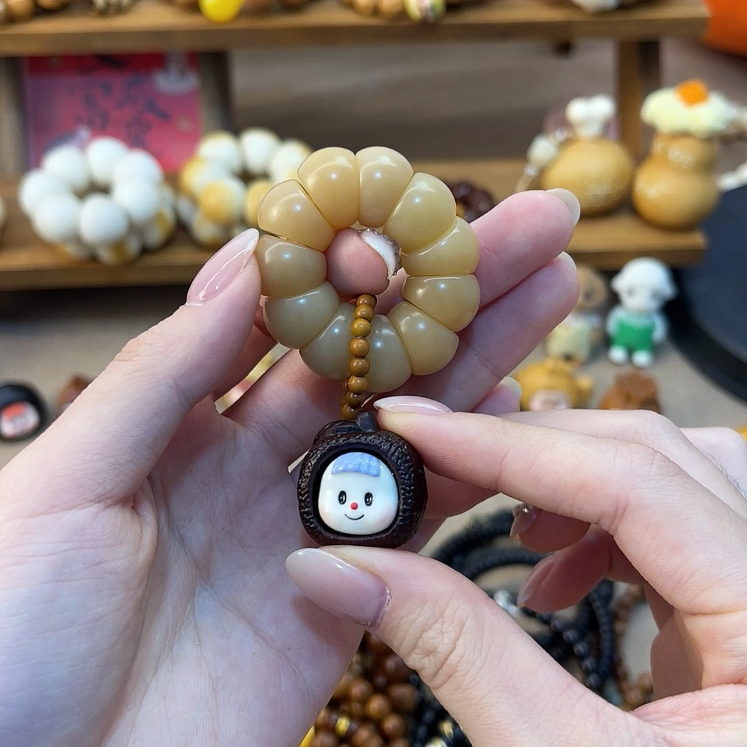 柚****菩提根/象牙果吊坠太阳花手捻
