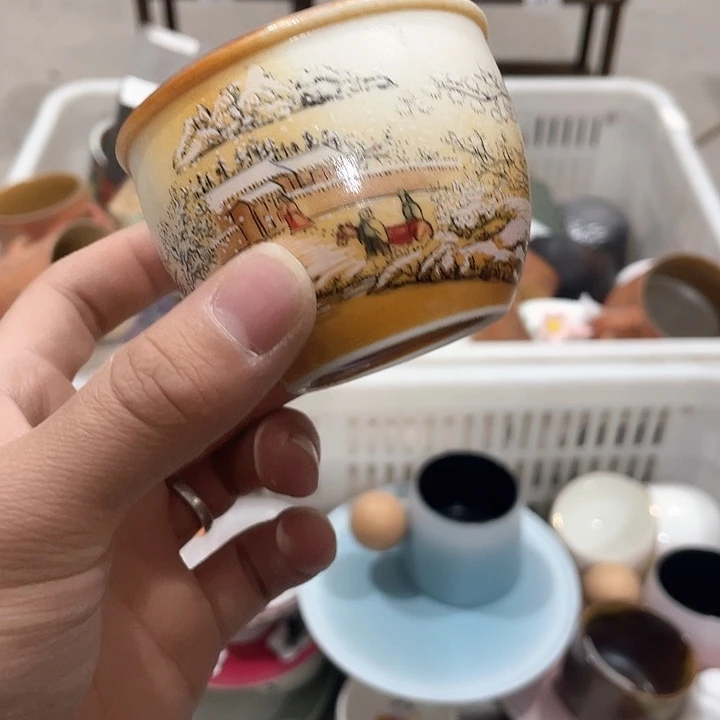 陶瓷茶具全部默认微瑕处理不影响使用完美主义者慎拍！