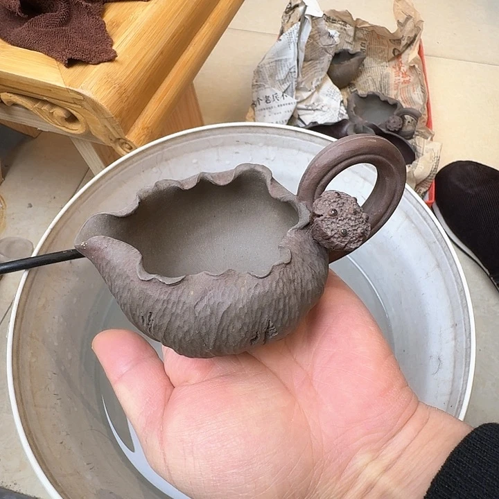 紫砂茶壶米*福宜兴原矿手工紫砂壶