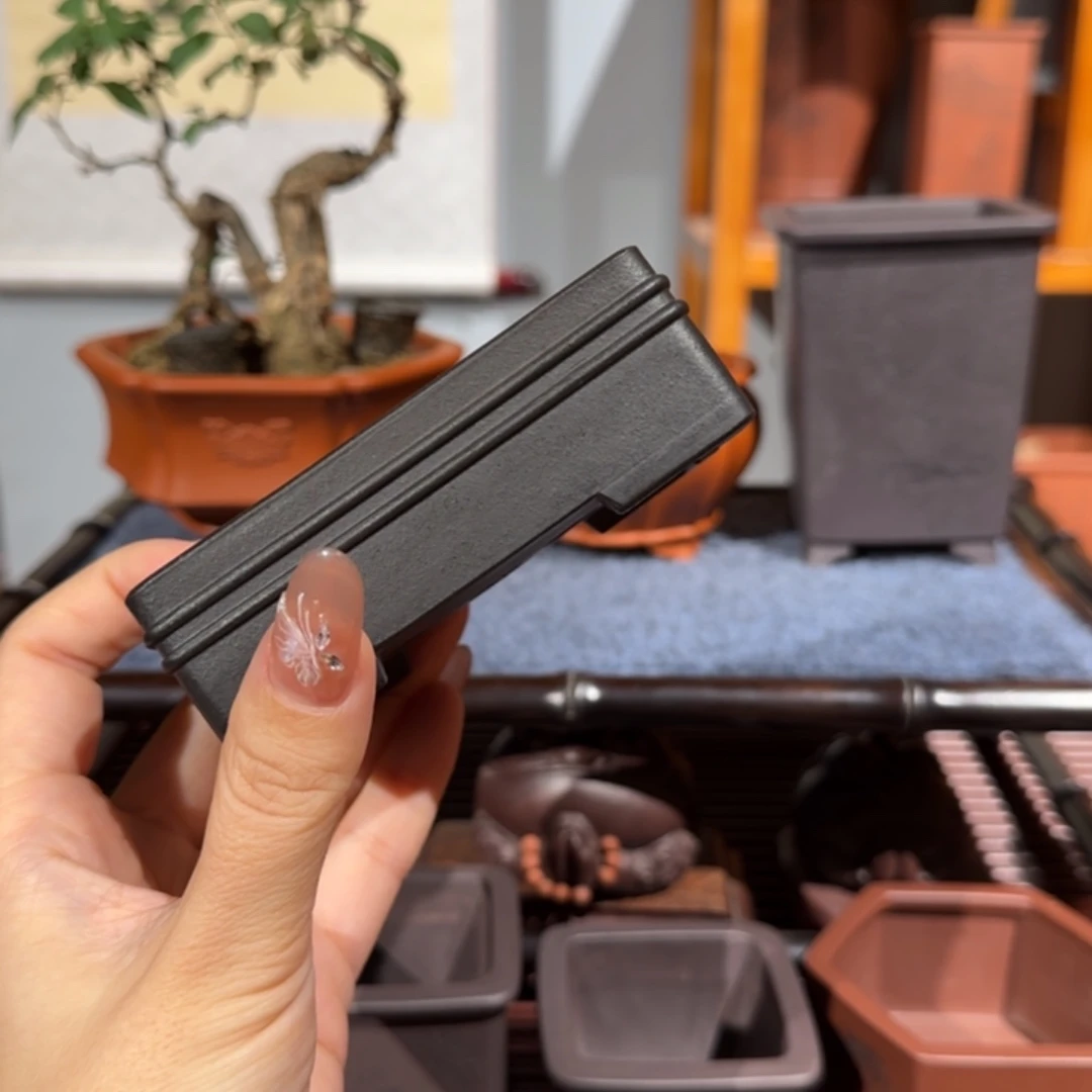 脑***.紫砂花盆全手工制作