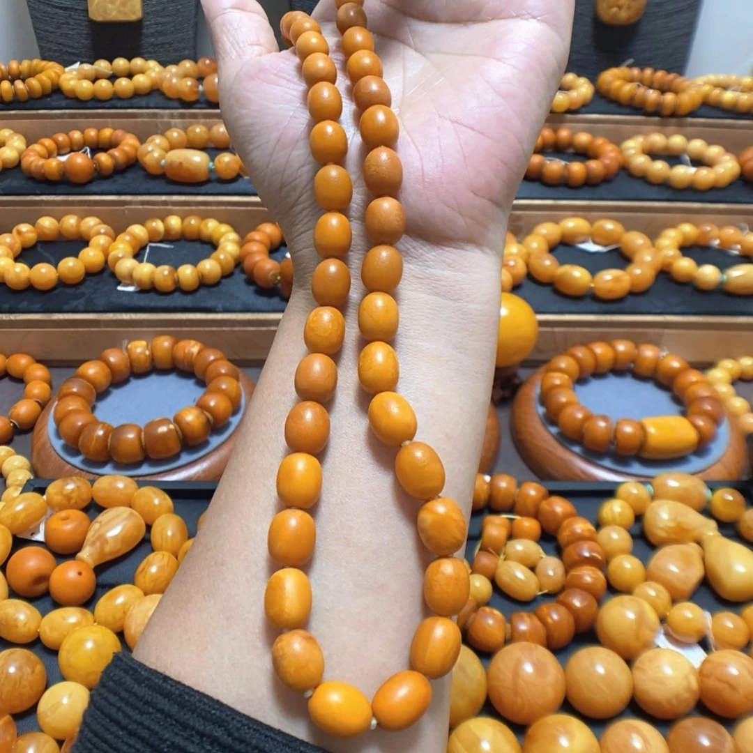 蜜蜡颈饰未镶嵌蜜蜡