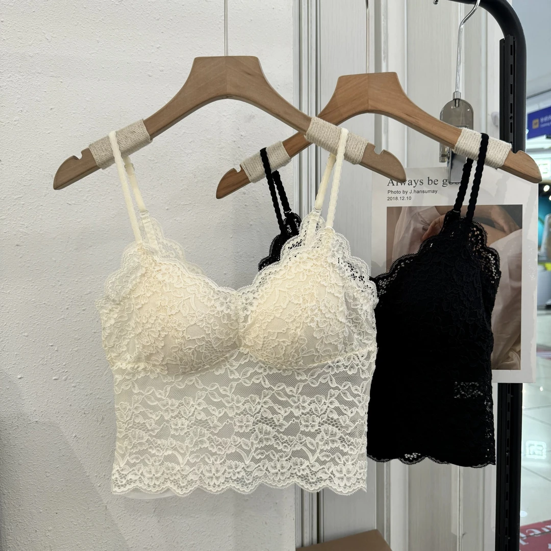 安淇儿●【内搭必备】百搭蕾丝女背心打底背心吊带JJX4XDD4187