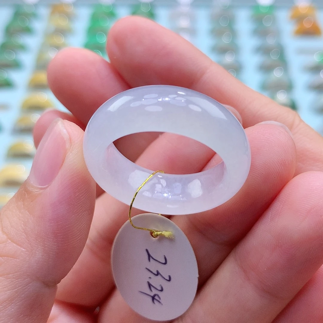 未镶嵌戒指翡翠S*，24圈