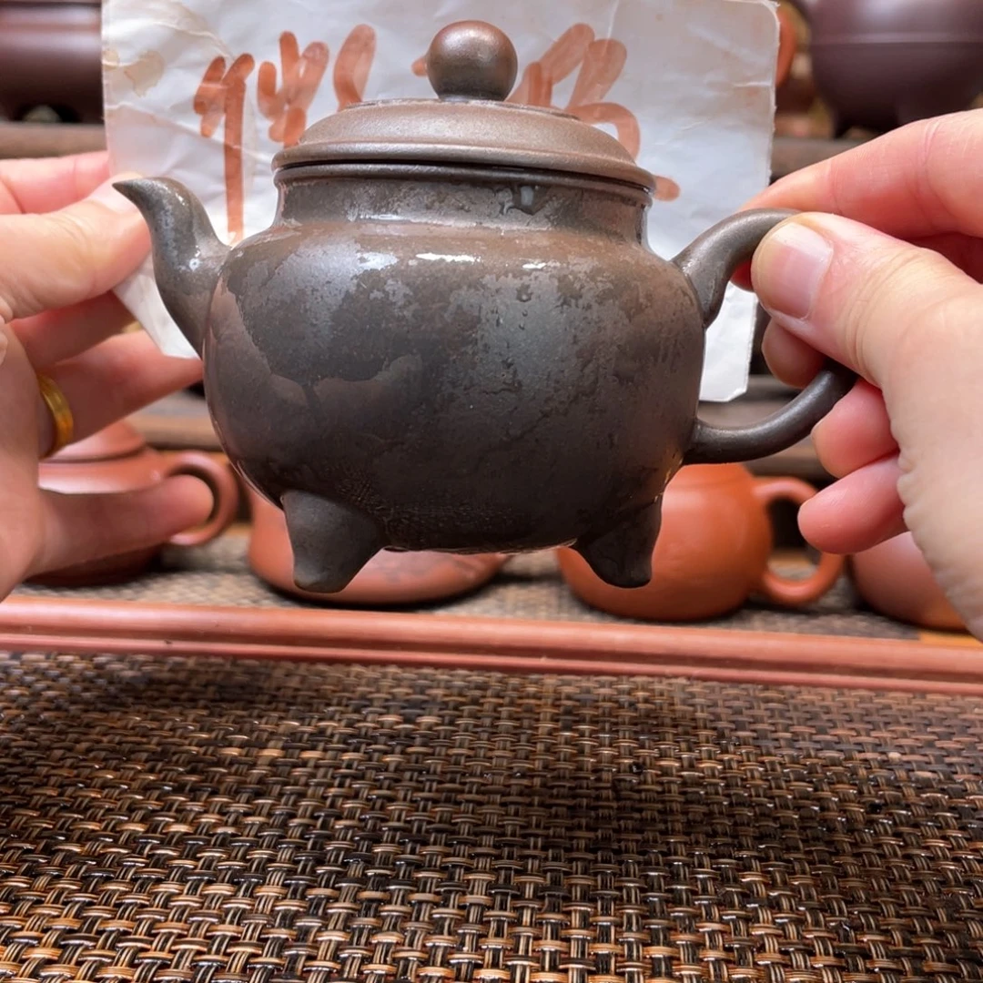 茶壶紫砂宜兴原矿紫砂手工制180微瑕