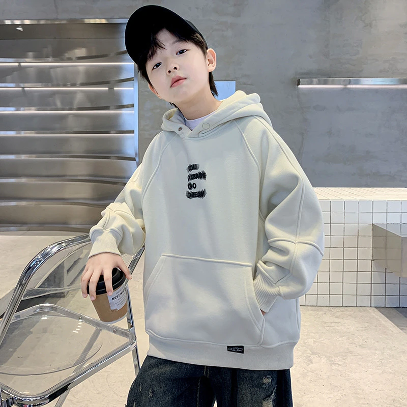 男童加绒加厚卫衣2025新款儿童秋冬装衣服男孩连帽上衣一体绒冬季