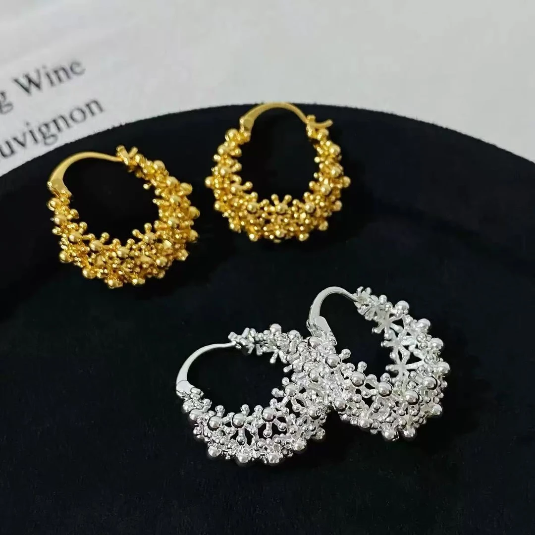 铜合金耳饰 【菜篮子耳扣】气质法式复古个性轻奢高级简约时尚-A50