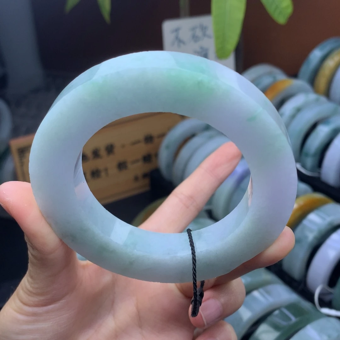 未镶嵌手镯定制翡翠不退不换55-64