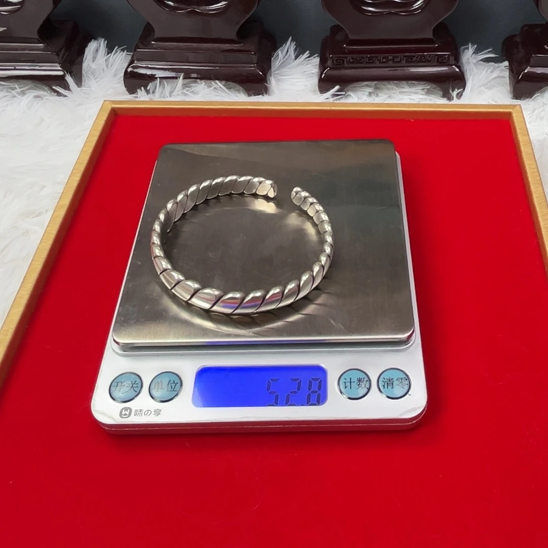 足银足银999手工手镯