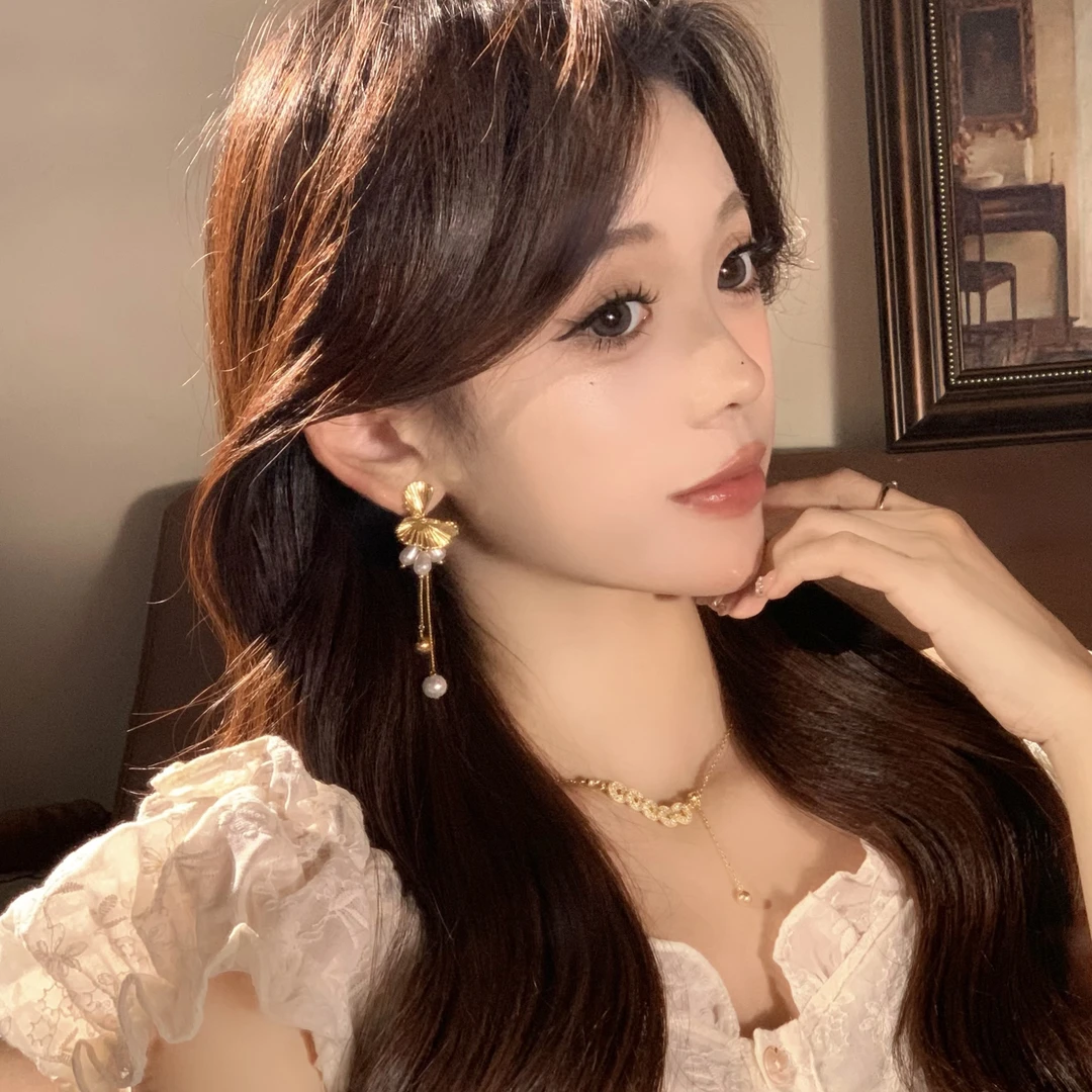 FULL GIRLISH耳环02090法式复古百搭耳钉耳饰