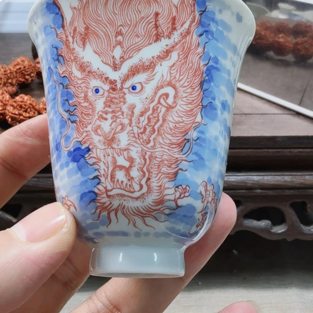 泥塑森***馆主人杯手工手绘