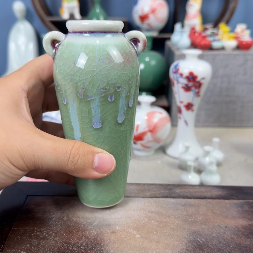 陶瓷手工小花器摆件