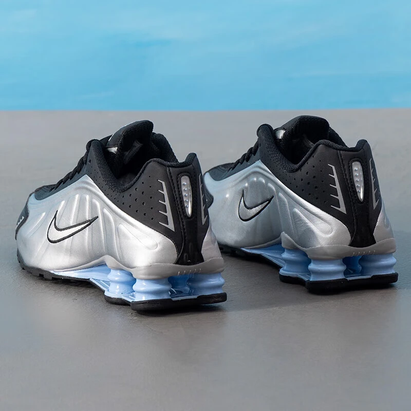 NIKE/耐克男鞋秋季新款SHOX R4低帮缓震运动鞋轻便透气休闲跑步鞋