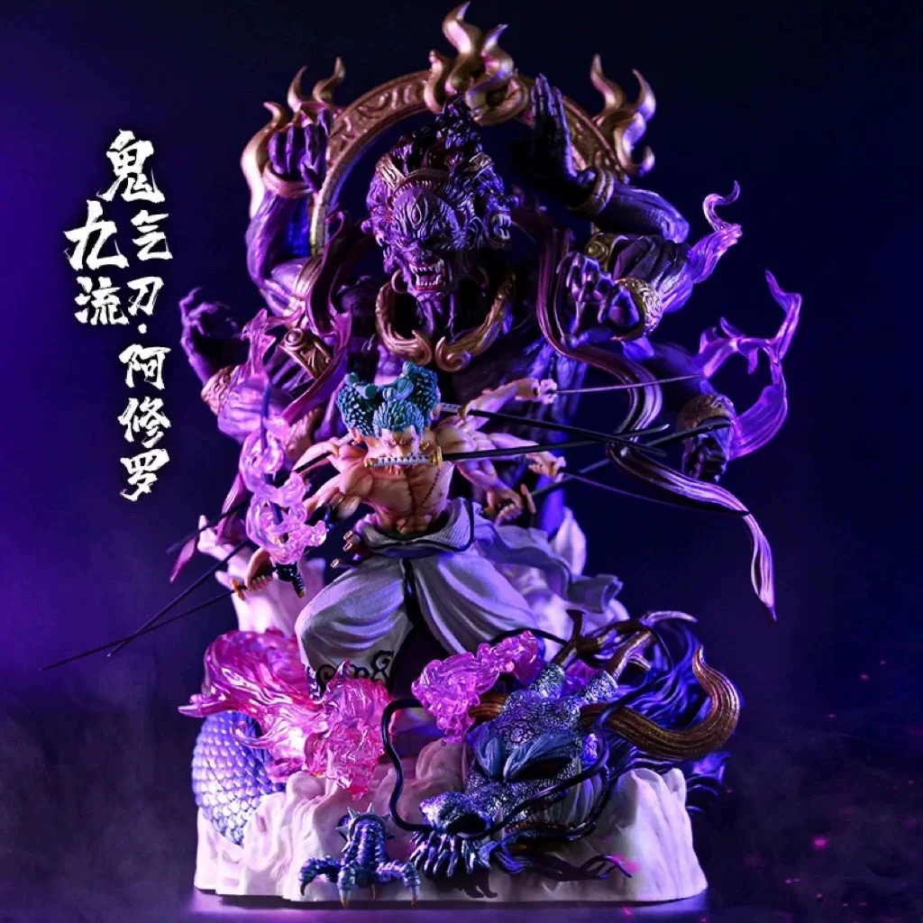 海贼王 阿修罗索隆 手办模型 28cm O
