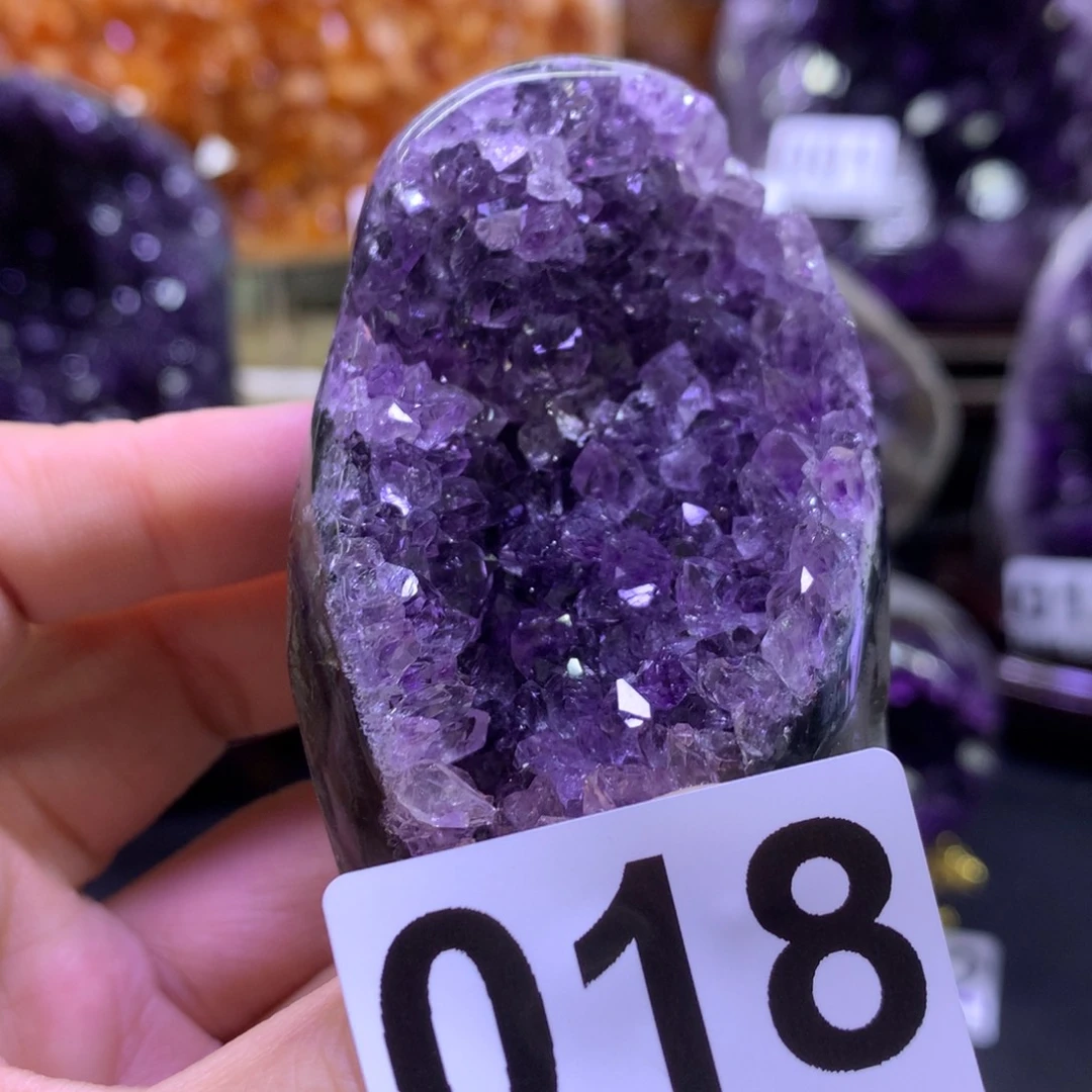 摆件紫晶未镶嵌水晶