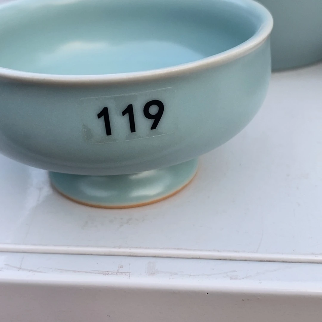 摆件我****）抱朴汝瓷仿古微瑕