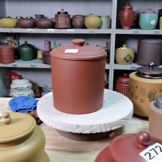 紫砂茶叶罐一斤装清水红泥素面不退不换