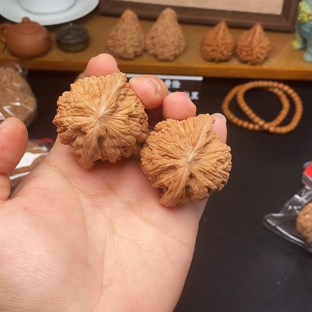 铁***铁文玩核桃把件磨盘