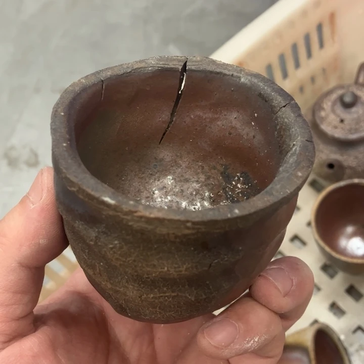 柴烧杯子宝瓶大放漏。